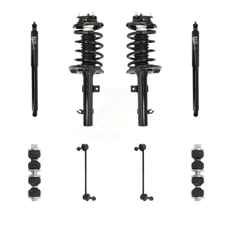 Transit Auto KSS-107750 Suspension Strut and Coil Spring Assembly for 2006-2010 Ford Focus - Front and Rear
