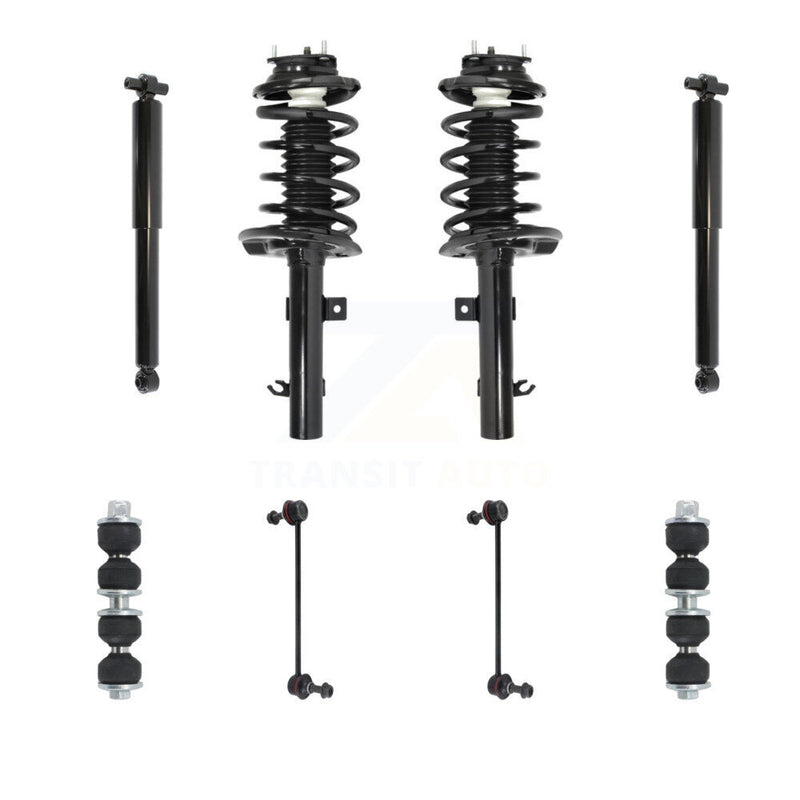 Transit Auto KSS-107751 Suspension Strut and Coil Spring Assembly for 2006-2007 Ford Focus - Front and Rear