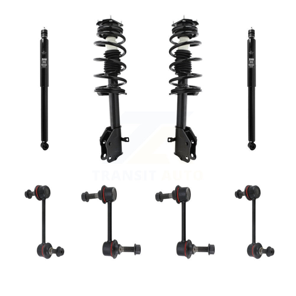 Transit Auto KSS-107752 Suspension Strut and Coil Spring Assembly for 2011-2015 Ford Edge, Lincoln MKX - Front and Rear