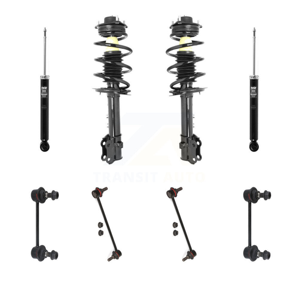 Transit Auto KSS-107753 Suspension Strut and Coil Spring Assembly for 2010-2013 Kia Sportage, Hyundai Tucson - Front and Rear