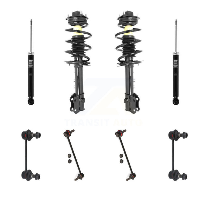 Transit Auto KSS-107753 Suspension Strut and Coil Spring Assembly for 2010-2013 Kia Sportage, Hyundai Tucson - Front and Rear