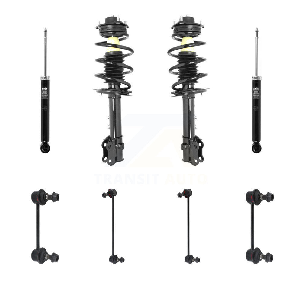 Transit Auto KSS-107755 Suspension Strut and Coil Spring Assembly for 2014-2016 Kia Sportage - Front and Rear