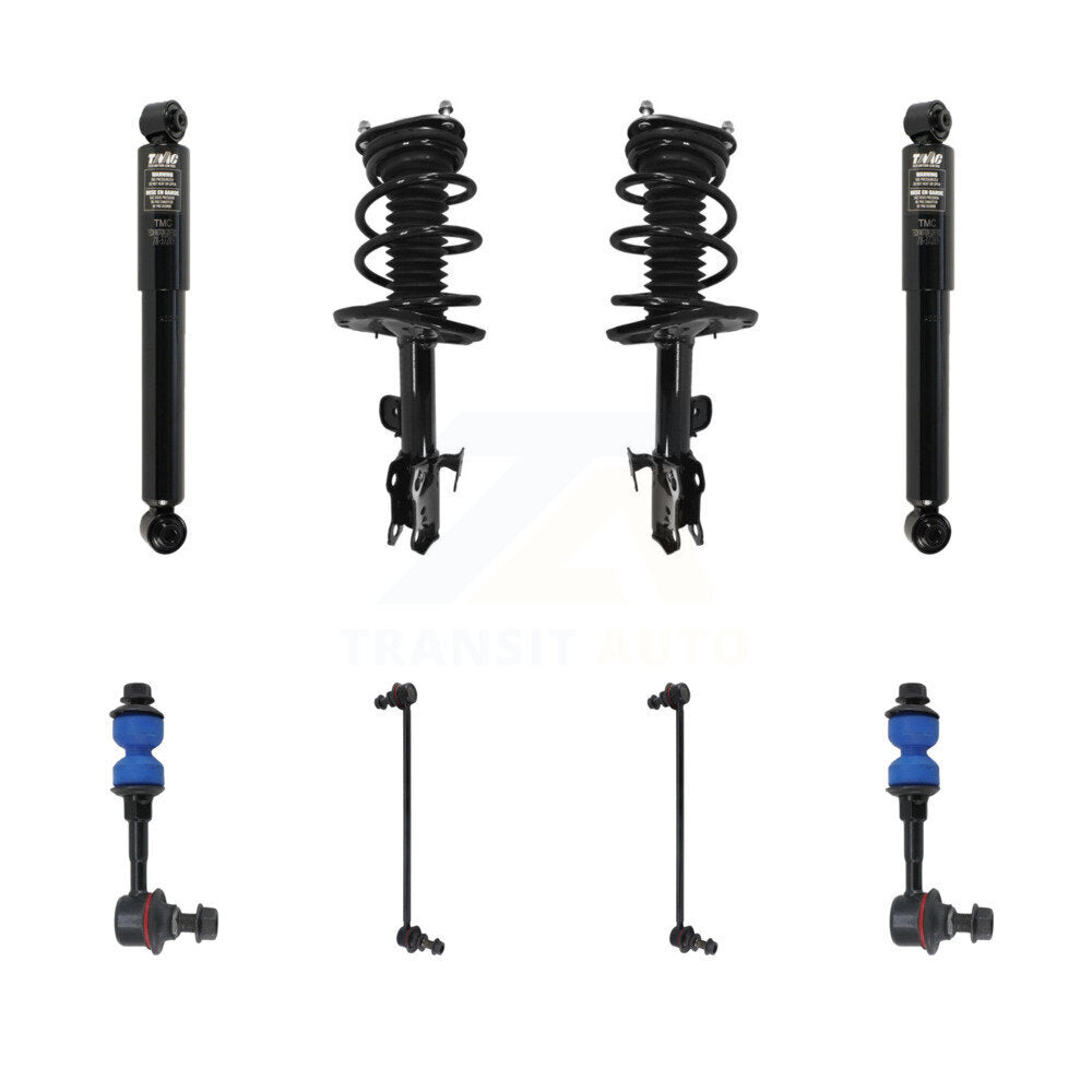 Transit Auto KSS-107758 Suspension Strut and Coil Spring Assembly for 2006-2012 Toyota RAV4 - Front and Rear