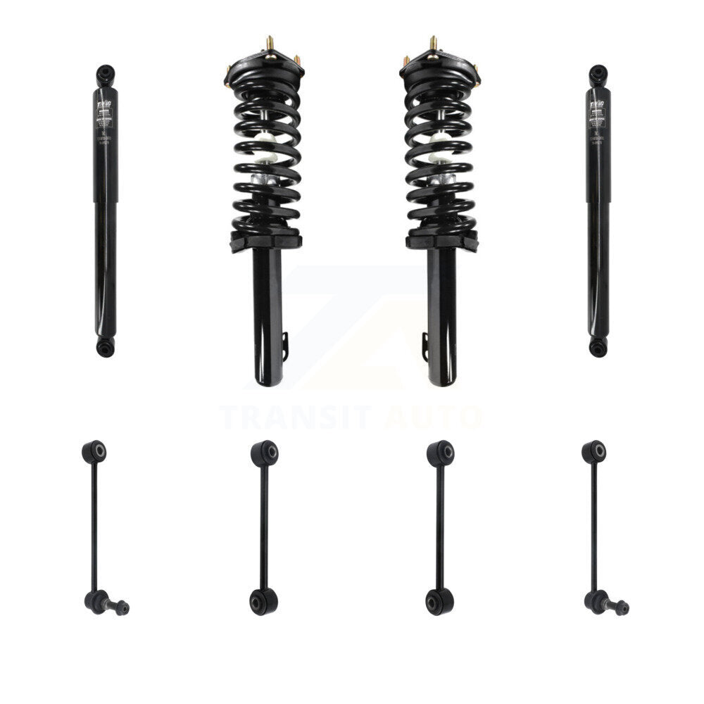 Transit Auto KSS-107760 Suspension Strut and Coil Spring Assembly for 2005-2010 Jeep Commander, Jeep Grand Cherokee - Front and Rear