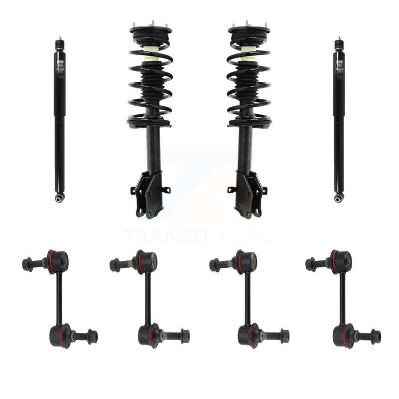 Transit Auto KSS-107762 Suspension Strut and Coil Spring Assembly for 2007-2010 Ford Edge, Lincoln MKX - Front and Rear
