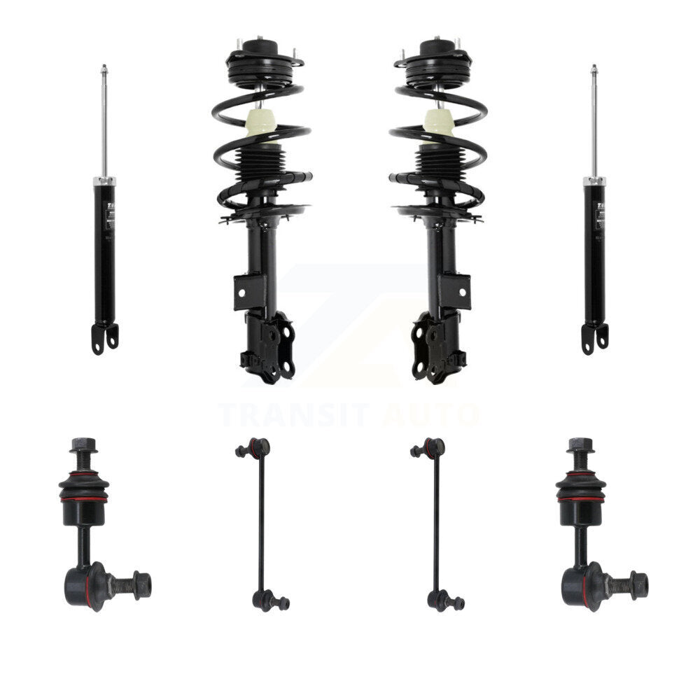 Transit Auto KSS-107764 Suspension Strut and Coil Spring Assembly for 2013-2015 Kia Optima, Hyundai Sonata - Front and Rear