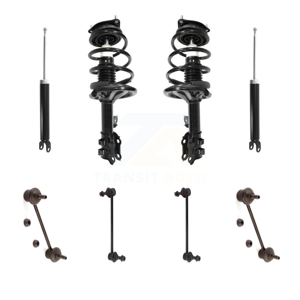 Transit Auto KSS-107766 Suspension Strut and Coil Spring Assembly for 2007-2010 Hyundai Elantra - Front and Rear
