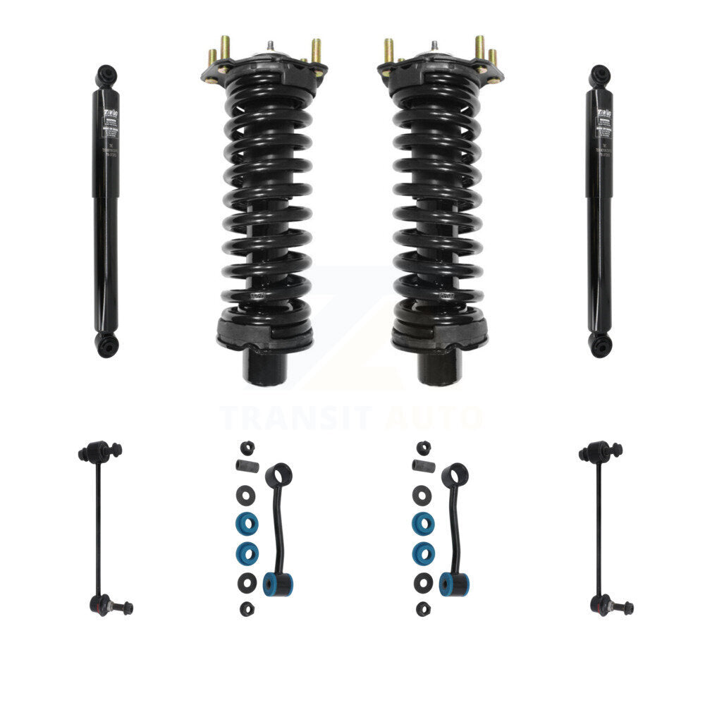 Transit Auto KSS-107767 Suspension Strut and Coil Spring Assembly for 2007-2012 Jeep Liberty, Dodge Nitro - Front and Rear