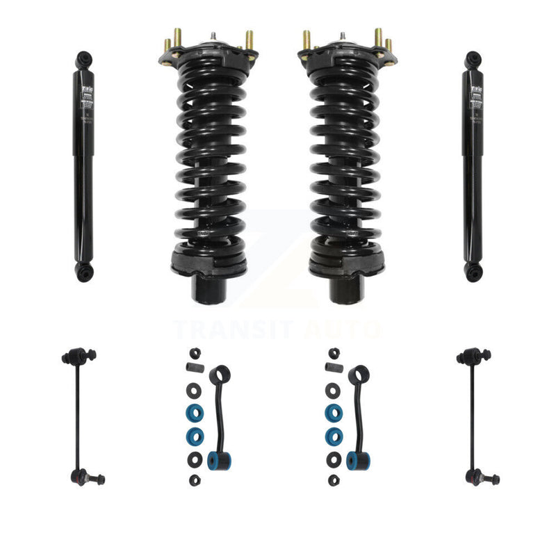 Transit Auto KSS-107767 Suspension Strut and Coil Spring Assembly for 2007-2012 Jeep Liberty, Dodge Nitro - Front and Rear