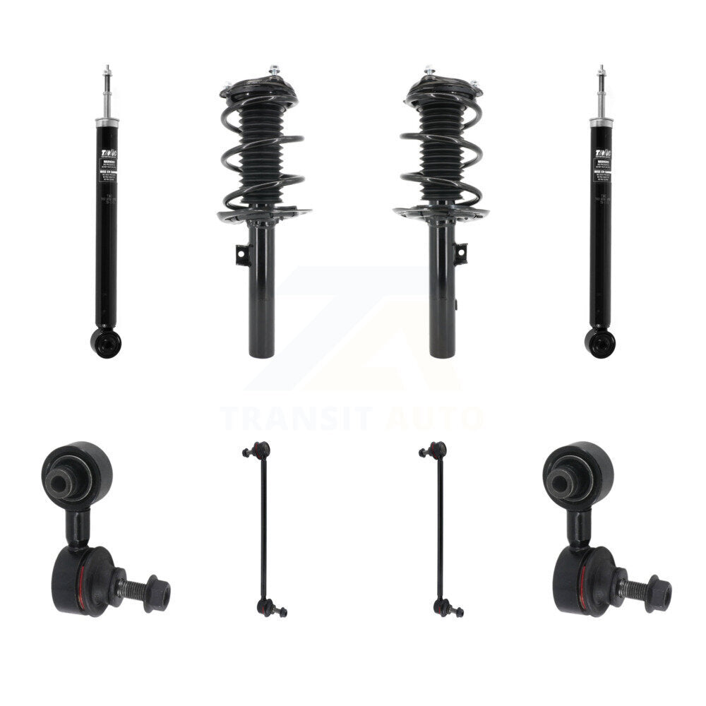 Transit Auto KSS-107777 Suspension Strut and Coil Spring Assembly for 2016-2021 Honda Civic - Front and Rear