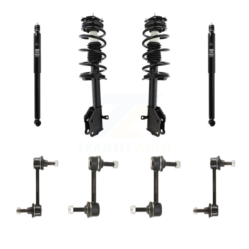 Transit Auto KSS-107784 Suspension Strut and Coil Spring Assembly for 2011-2015 Ford Edge, Lincoln MKX - Front and Rear