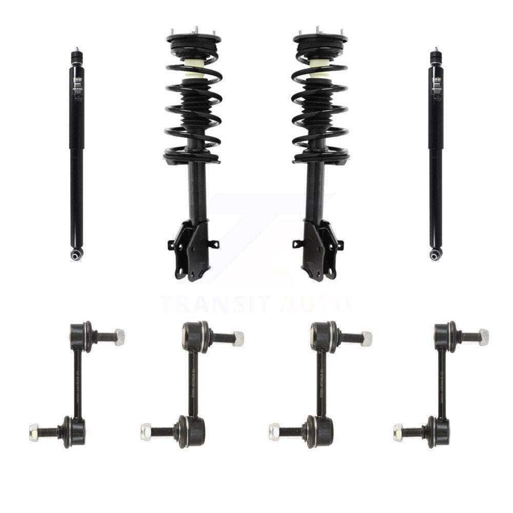 Transit Auto KSS-107785 Suspension Strut and Coil Spring Assembly for 2007-2010 Ford Edge, Lincoln MKX - Front and Rear