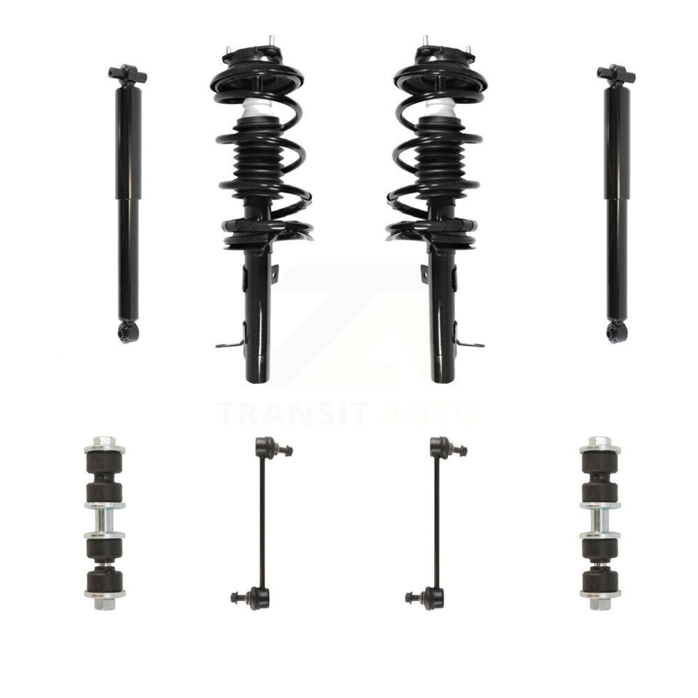 Transit Auto KSS-107787 Suspension Strut and Coil Spring Assembly for 2000-2005 Ford Focus - Front and Rear