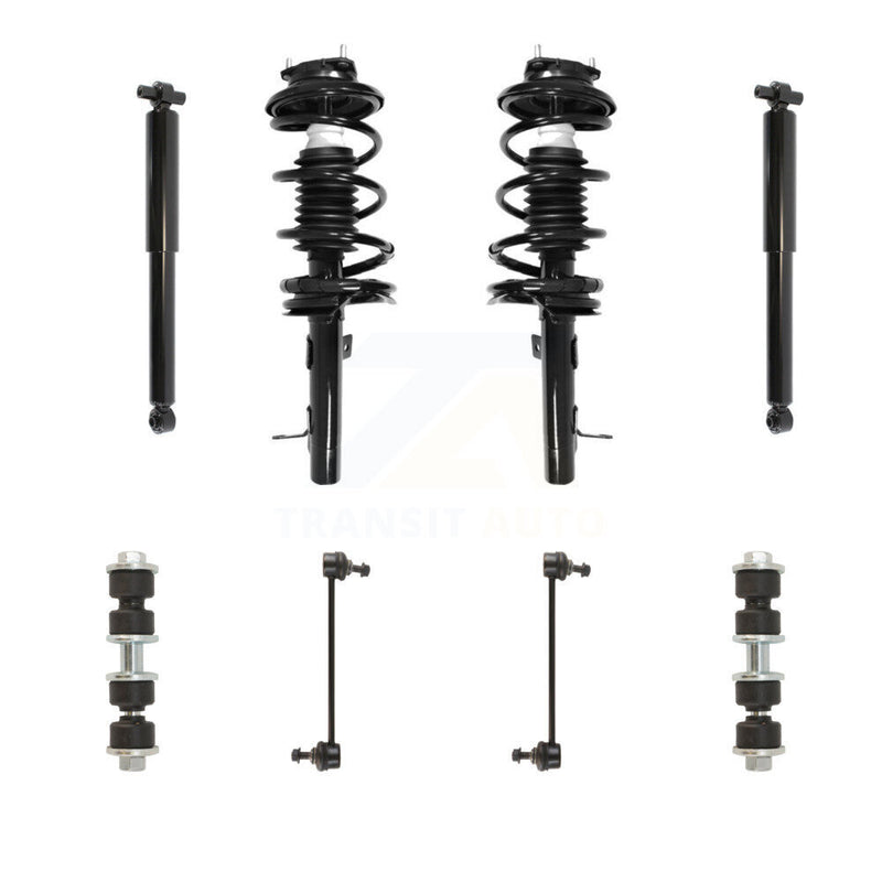 Transit Auto KSS-107787 Suspension Strut and Coil Spring Assembly for 2000-2005 Ford Focus - Front and Rear