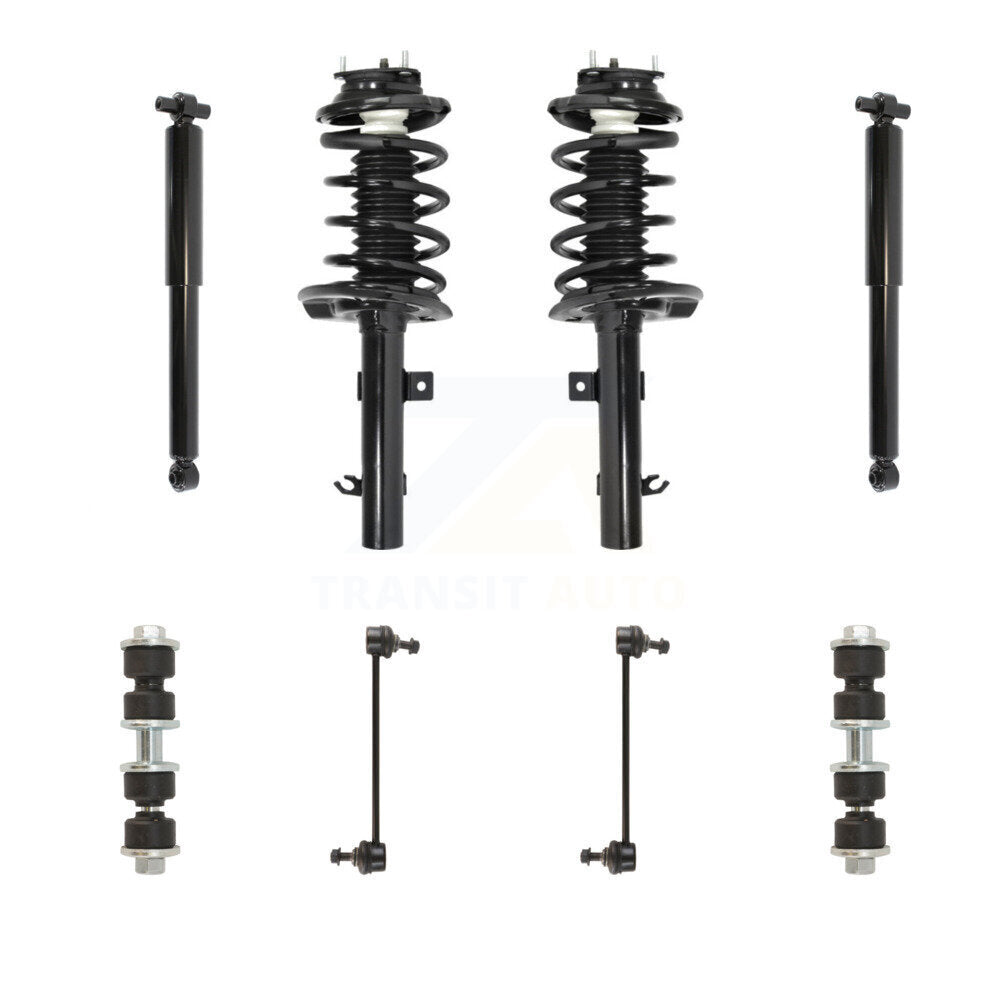 Transit Auto KSS-107788 Suspension Strut and Coil Spring Assembly for 2006-2007 Ford Focus - Front and Rear