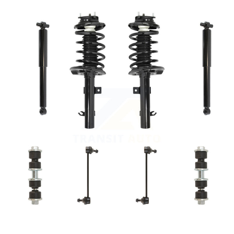 Transit Auto KSS-107788 Suspension Strut and Coil Spring Assembly for 2006-2007 Ford Focus - Front and Rear