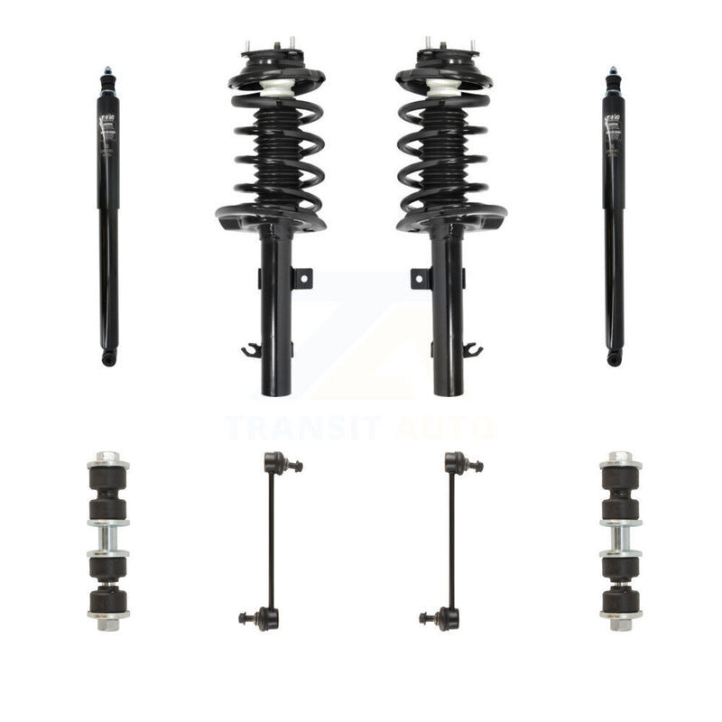 Transit Auto KSS-107789 Suspension Strut and Coil Spring Assembly for 2006-2010 Ford Focus - Front and Rear