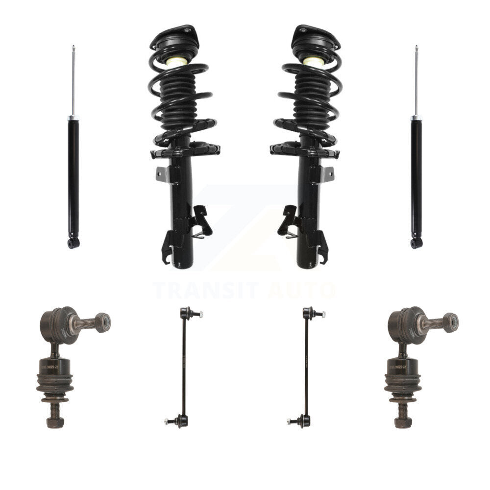 Transit Auto KSS-107793 Suspension Strut and Coil Spring Assembly for 2010-2013 Mazda 3 - Front and Rear