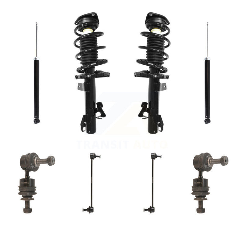Transit Auto KSS-107793 Suspension Strut and Coil Spring Assembly for 2010-2013 Mazda 3 - Front and Rear