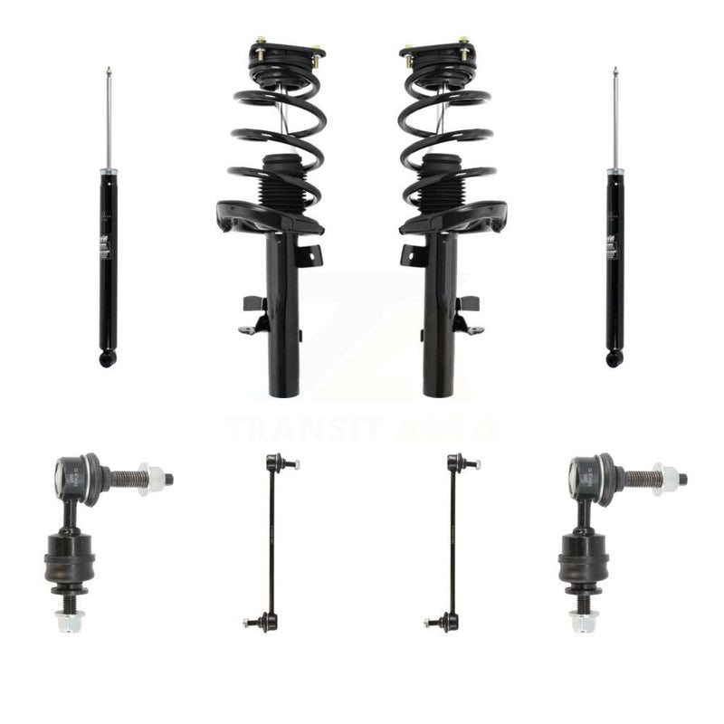Transit Auto KSS-107797 Suspension Strut and Coil Spring Assembly for 2012-2018 Ford Focus - Front and Rear