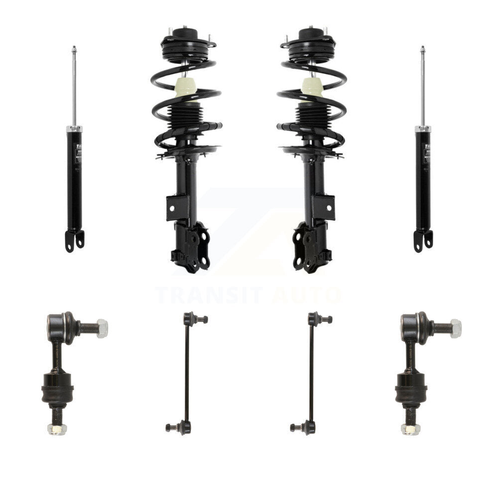 Transit Auto KSS-107800 Suspension Strut and Coil Spring Assembly for 2013-2015 Kia Optima, Hyundai Sonata - Front and Rear