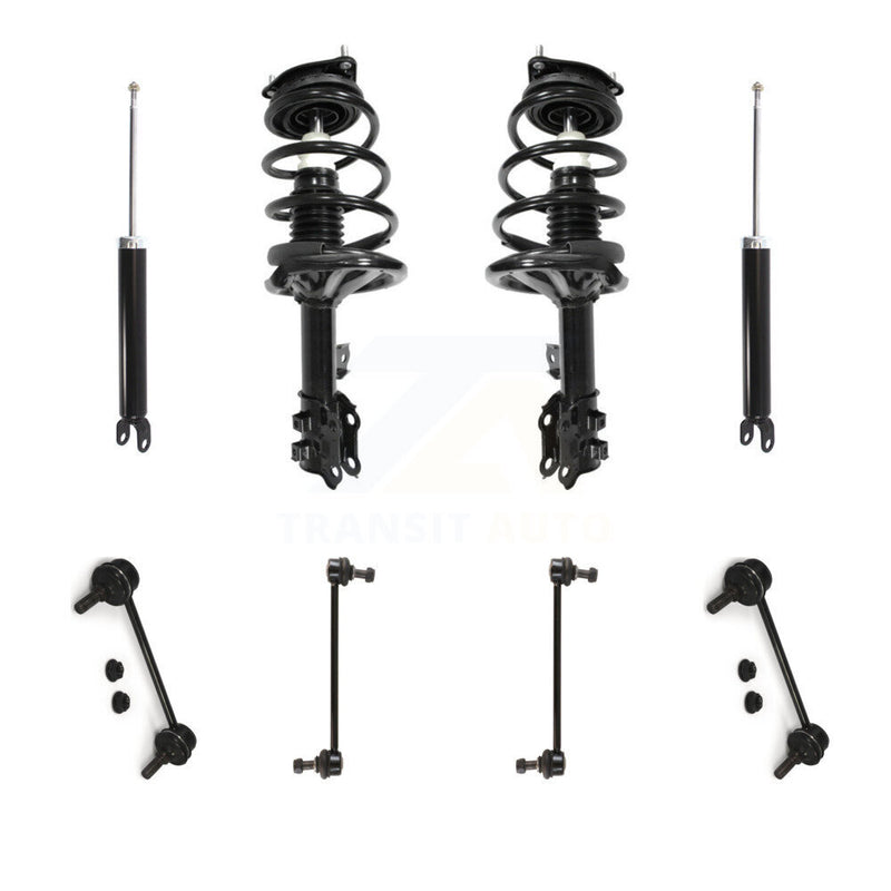 Transit Auto KSS-107802 Suspension Strut and Coil Spring Assembly for 2007-2010 Hyundai Elantra - Front and Rear