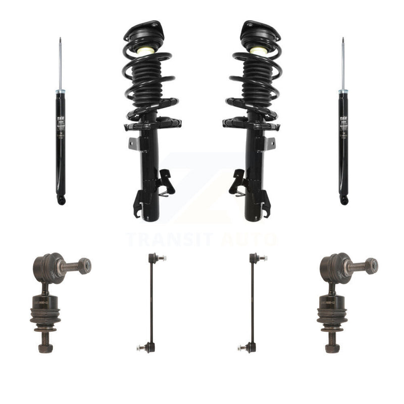 Transit Auto KSS-107804 Suspension Strut and Coil Spring Assembly for 2004-2010 Mazda 3, Mazda 5 - Front and Rear