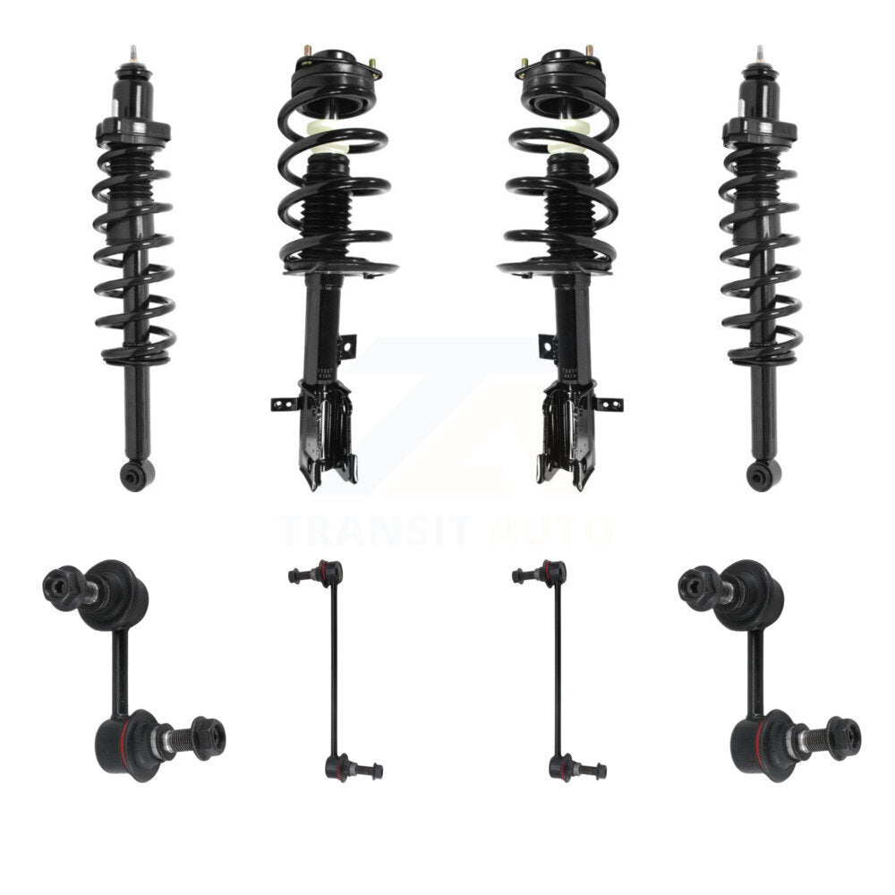 Transit Auto KSS-107814 Suspension Strut and Coil Spring Assembly for 2009-2010 Dodge Journey - Front and Rear