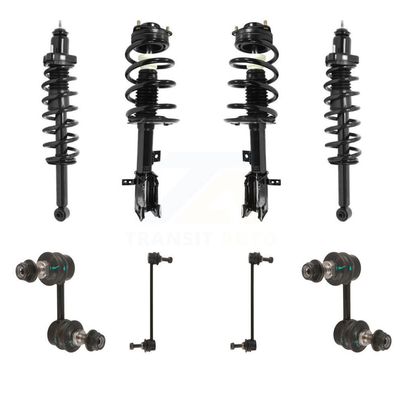 Transit Auto KSS-107818 Suspension Strut and Coil Spring Assembly for 2009-2010 Dodge Journey - Front and Rear