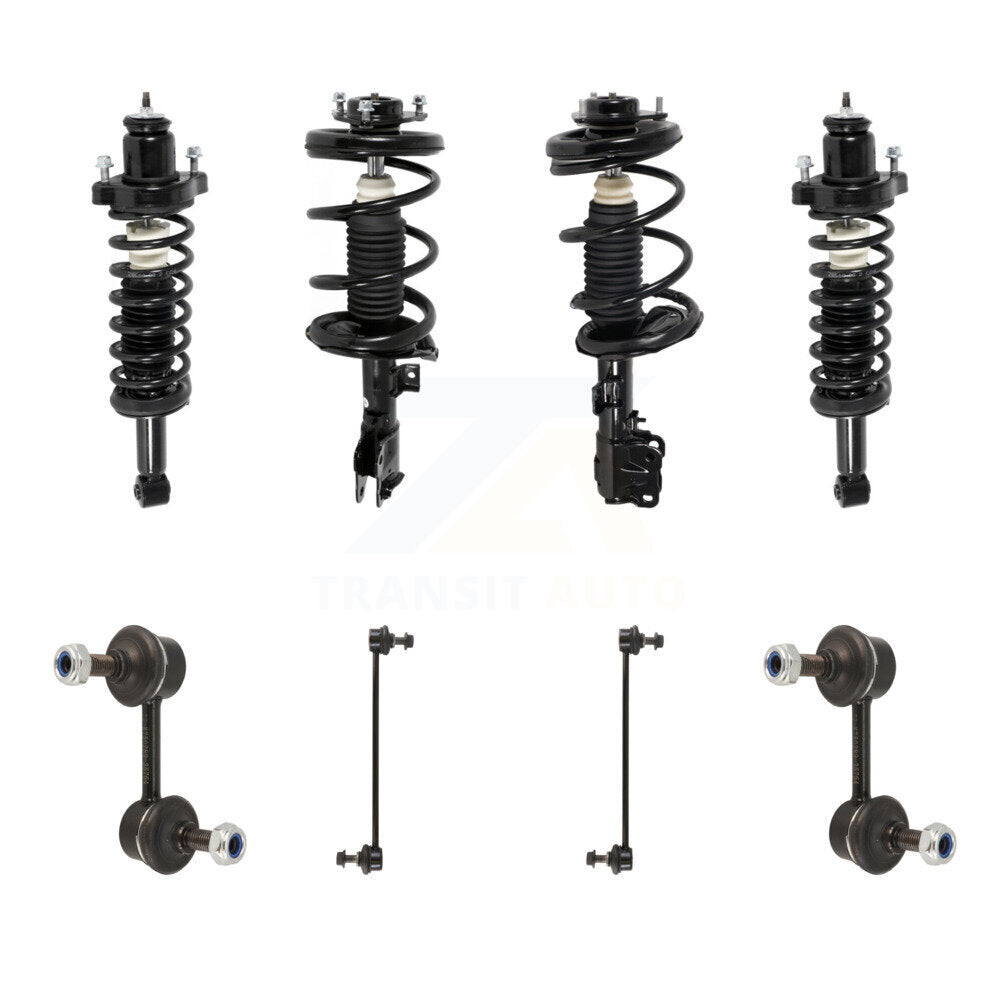 Transit Auto KSS-107820 Suspension Strut and Coil Spring Assembly for 2008-2010 Mitsubishi Lancer - Front and Rear