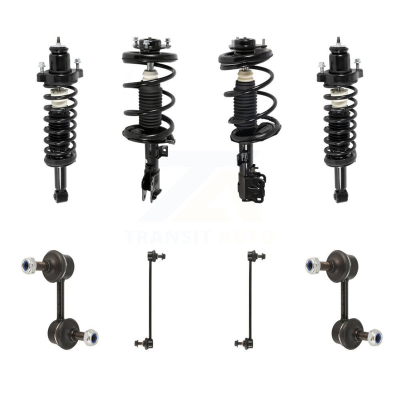 Transit Auto KSS-107820 Suspension Strut and Coil Spring Assembly for 2008-2010 Mitsubishi Lancer - Front and Rear