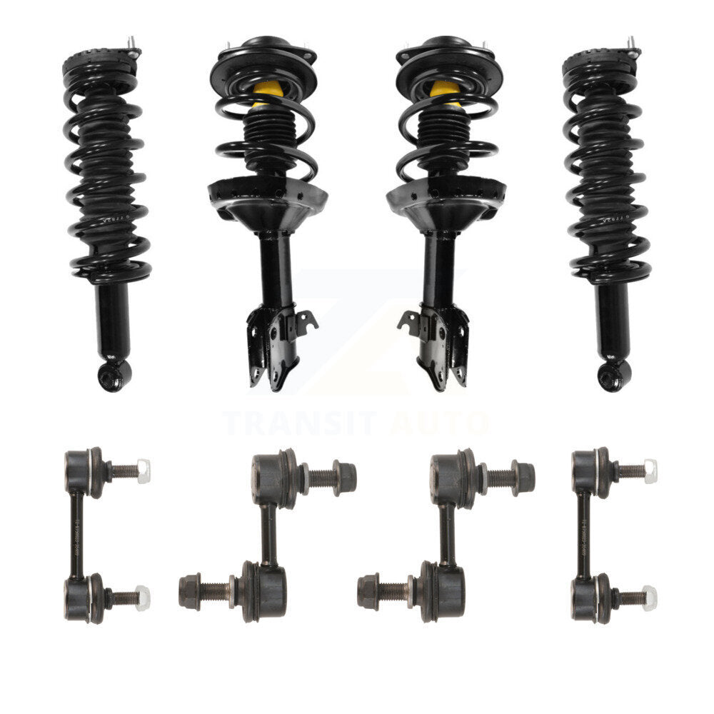 Transit Auto KSS-107824 Suspension Strut and Coil Spring Assembly for 2005-2009 Subaru Legacy - Front and Rear
