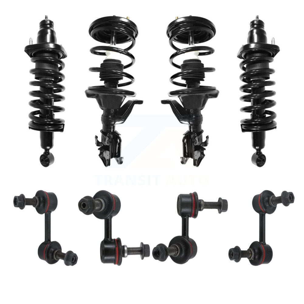 Transit Auto KSS-107832 Suspension Strut and Coil Spring Assembly for 2001-2005 Honda Civic, Acura EL - Front and Rear