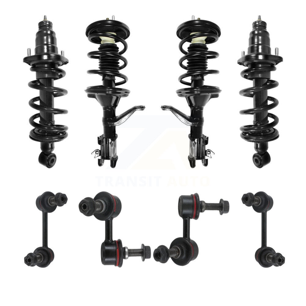 Transit Auto KSS-107834 Suspension Strut and Coil Spring Assembly for 2003-2011 Honda Element - Front and Rear