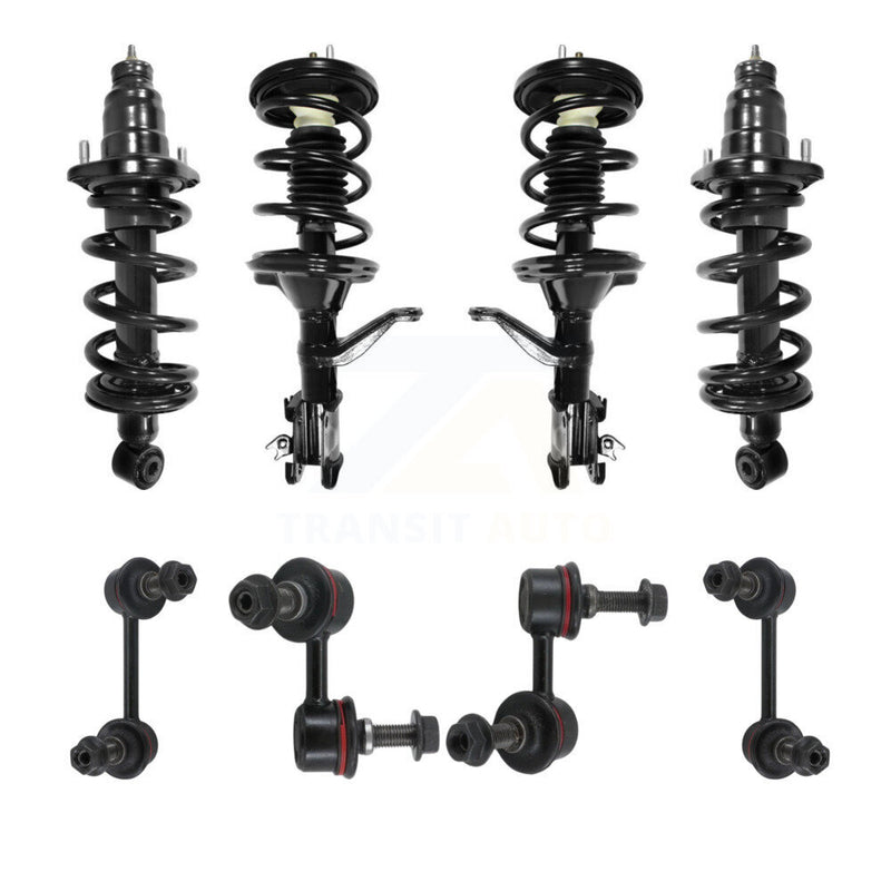 Transit Auto KSS-107834 Suspension Strut and Coil Spring Assembly for 2003-2011 Honda Element - Front and Rear