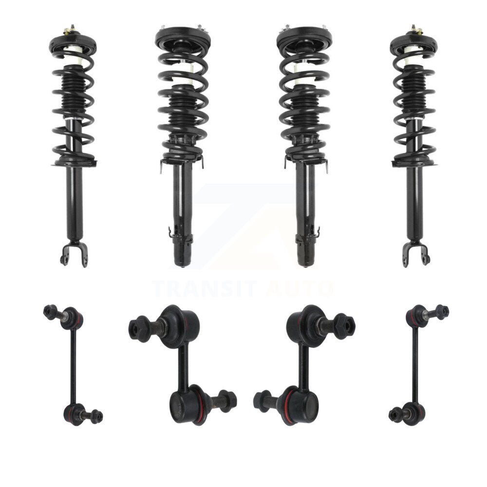 Transit Auto KSS-107835 Suspension Strut and Coil Spring Assembly for 2009-2014 Acura TL - Front and Rear