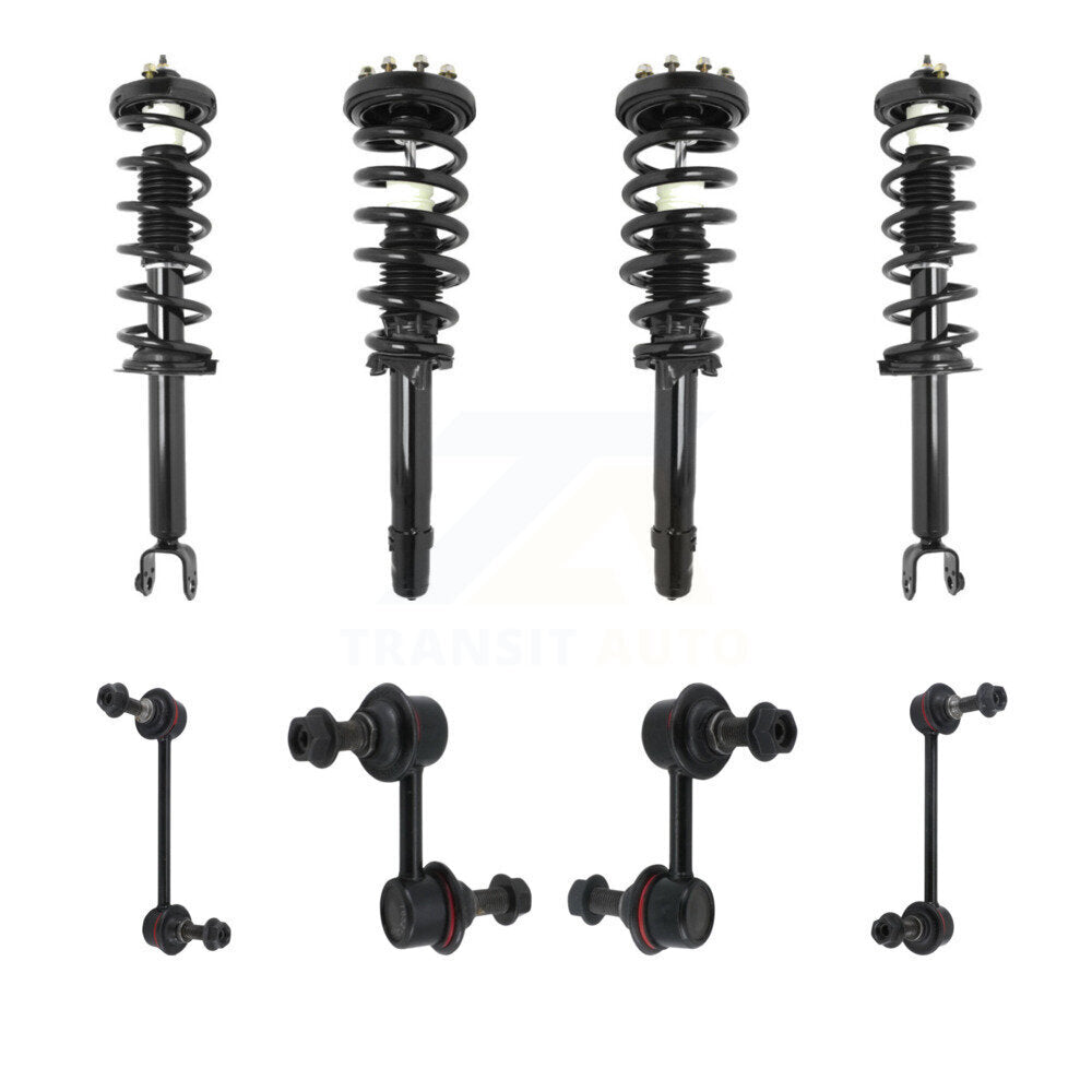 Transit Auto KSS-107836 Suspension Strut and Coil Spring Assembly for 2009-2014 Acura TL - Front and Rear