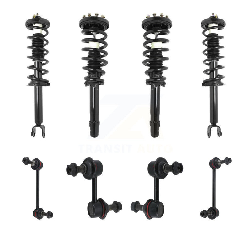Transit Auto KSS-107836 Suspension Strut and Coil Spring Assembly for 2009-2014 Acura TL - Front and Rear