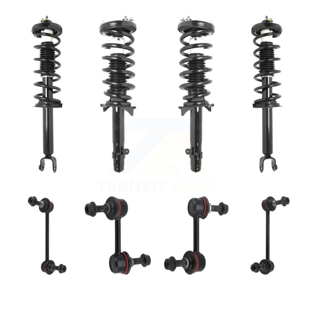Transit Auto KSS-107837 Suspension Strut and Coil Spring Assembly for 2009-2014 Acura TSX - Front and Rear