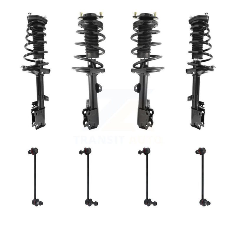 Transit Auto KSS-107838 Suspension Strut and Coil Spring Assembly for 2009-2012 Toyota Venza - Front and Rear