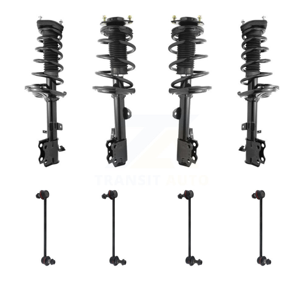Transit Auto KSS-107839 Suspension Strut and Coil Spring Assembly for 2009-2012 Toyota Venza - Front and Rear