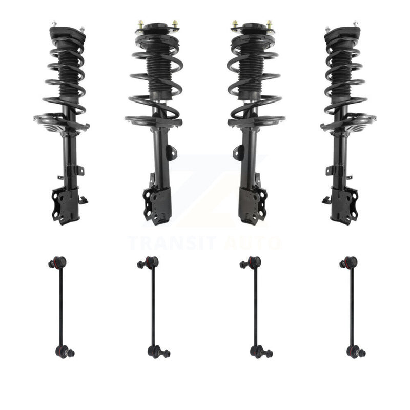 Transit Auto KSS-107839 Suspension Strut and Coil Spring Assembly for 2009-2012 Toyota Venza - Front and Rear