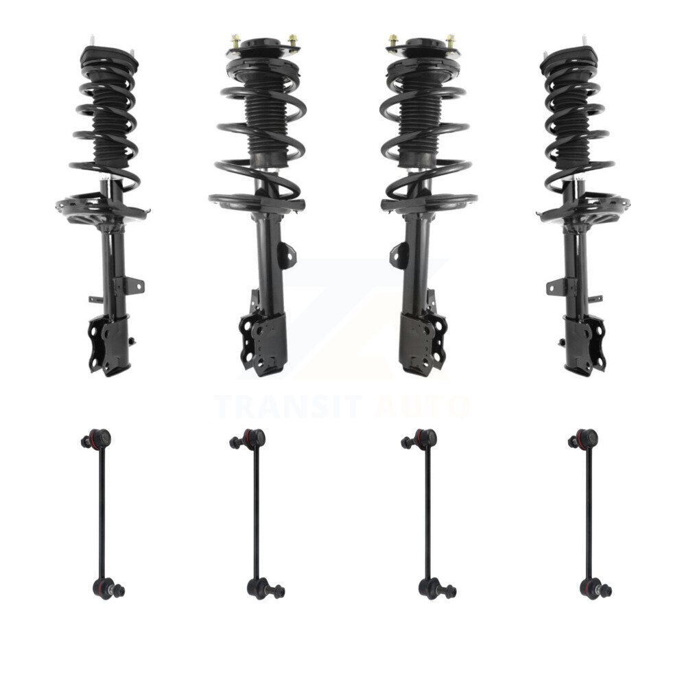 Transit Auto KSS-107840 Suspension Strut and Coil Spring Assembly for 2013-2016 Toyota Venza - Front and Rear
