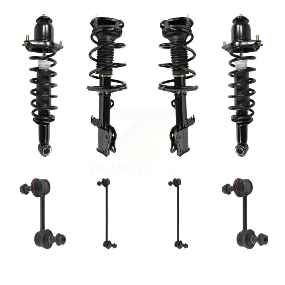 Transit Auto KSS-107844 Suspension Strut and Coil Spring Assembly for 2003-2006 Toyota Corolla - Front and Rear