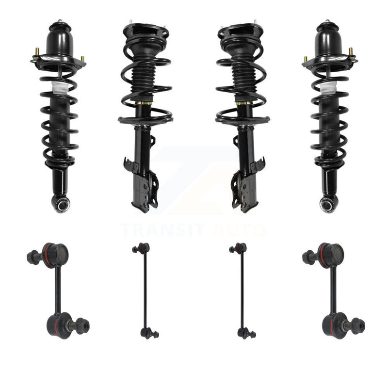 Transit Auto KSS-107844 Suspension Strut and Coil Spring Assembly for 2003-2006 Toyota Corolla - Front and Rear