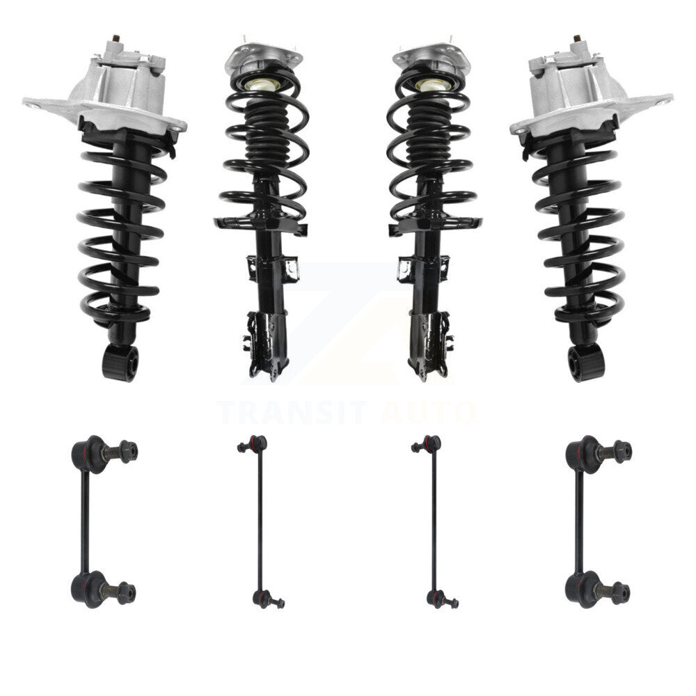 Transit Auto KSS-107845 Suspension Strut and Coil Spring Assembly for 2003-2007 Volvo XC70 - Front and Rear
