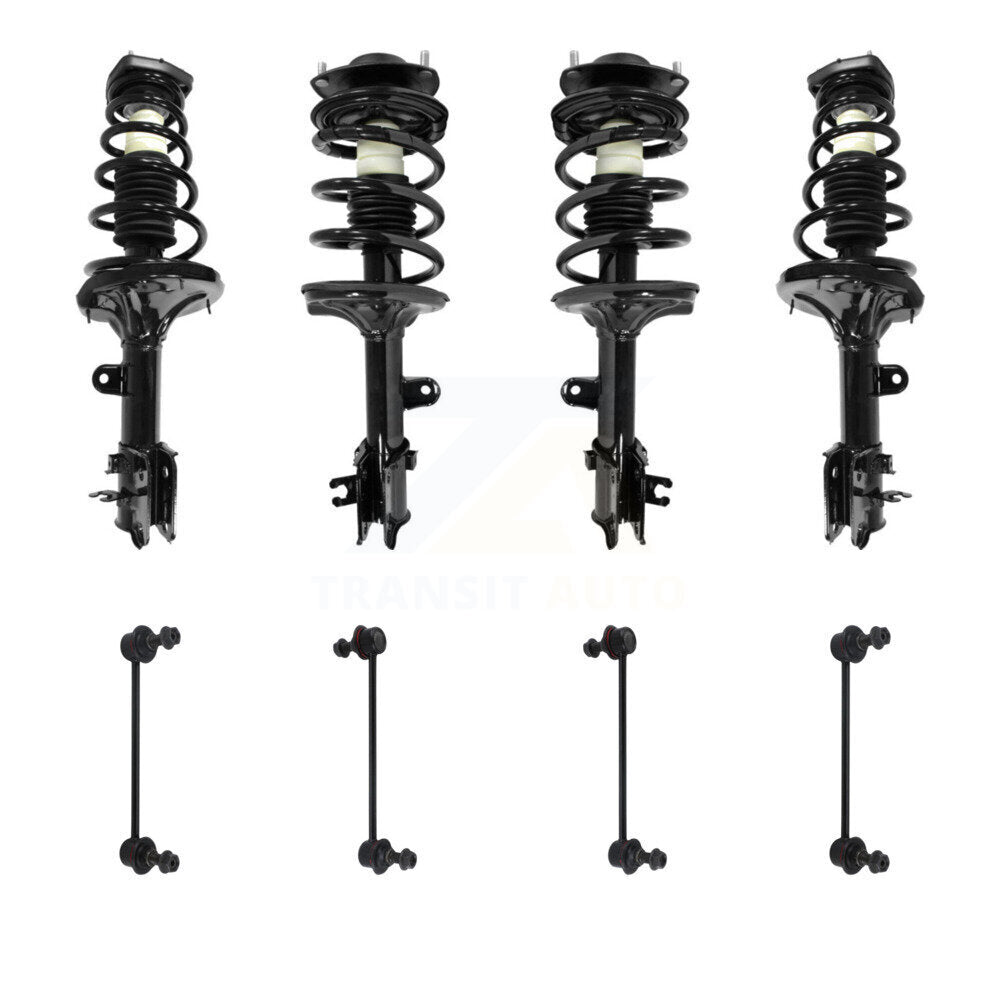 Transit Auto KSS-107846 Suspension Strut and Coil Spring Assembly for 2005-2010 Hyundai Tucson, Kia Sportage - Front and Rear