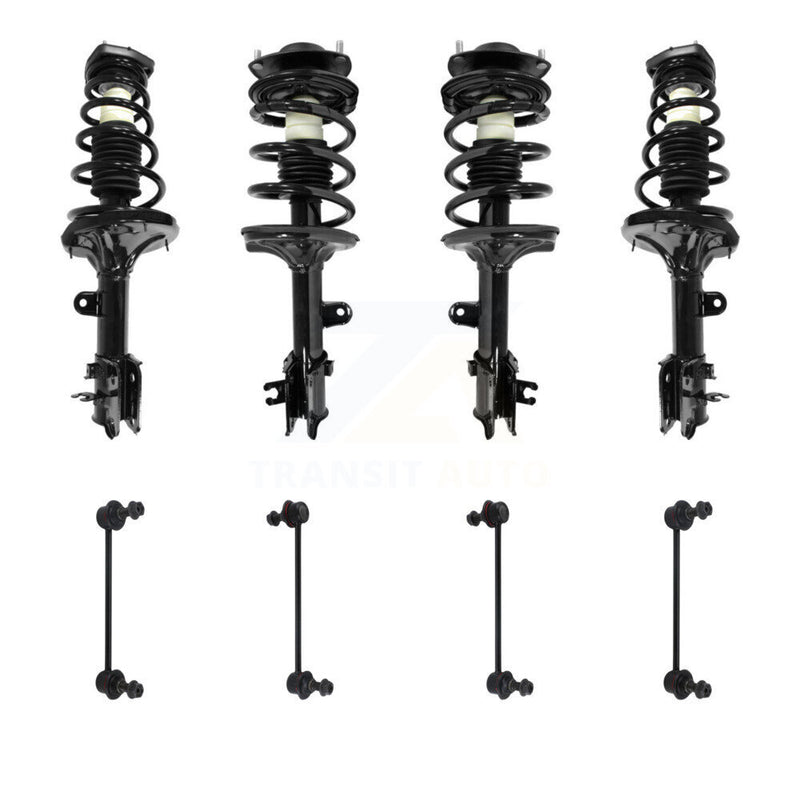 Transit Auto KSS-107846 Suspension Strut and Coil Spring Assembly for 2005-2010 Hyundai Tucson, Kia Sportage - Front and Rear