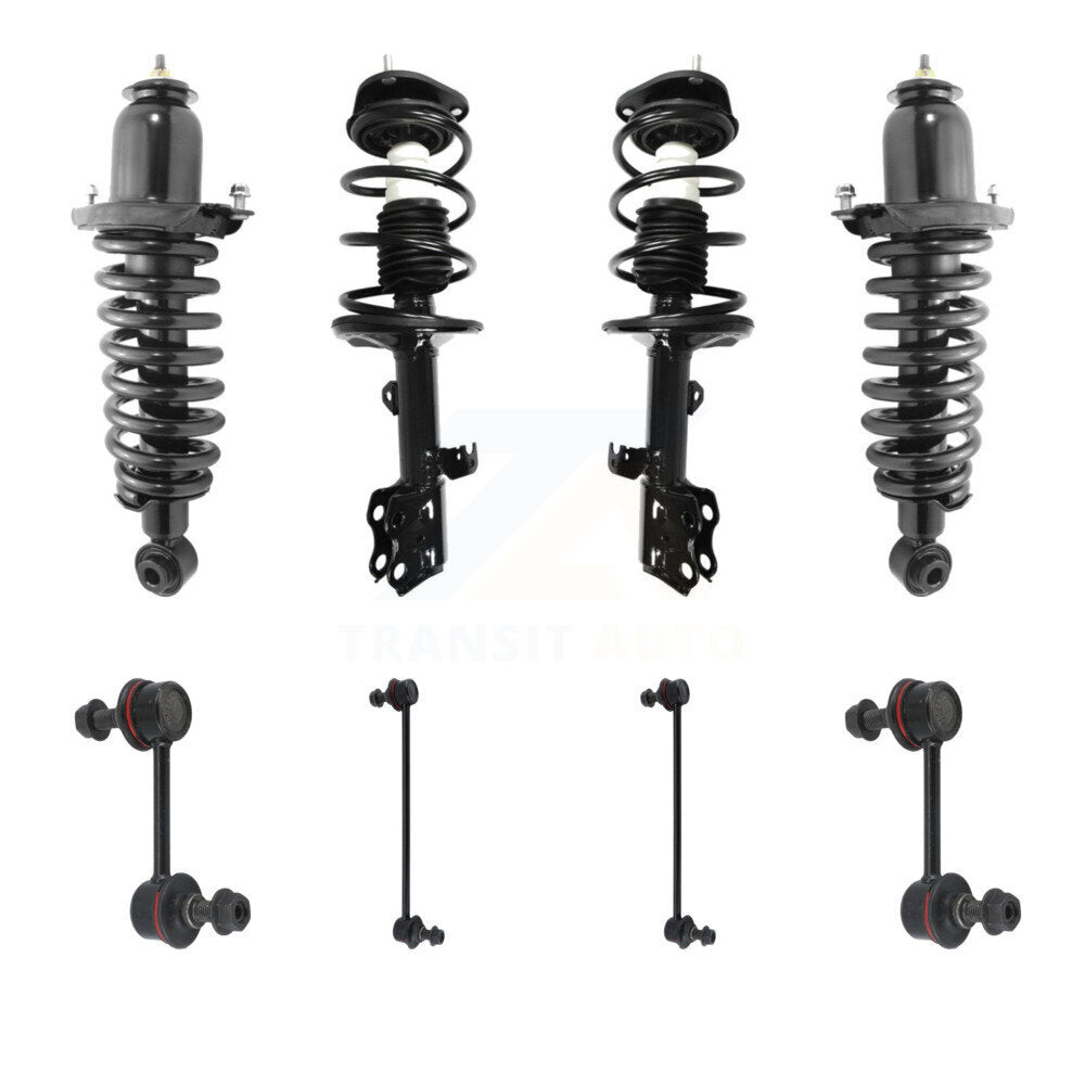 Transit Auto KSS-107847 Suspension Strut and Coil Spring Assembly for 2009-2013 Pontiac Vibe, Toyota Matrix - Front and Rear