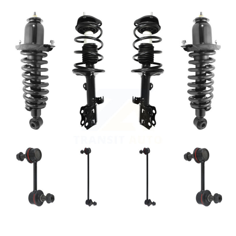 Transit Auto KSS-107847 Suspension Strut and Coil Spring Assembly for 2009-2013 Pontiac Vibe, Toyota Matrix - Front and Rear